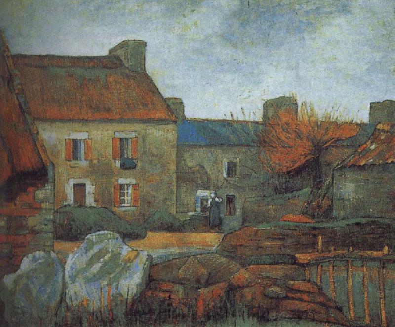 Paul Gauguin Poore farmhouse France oil painting art